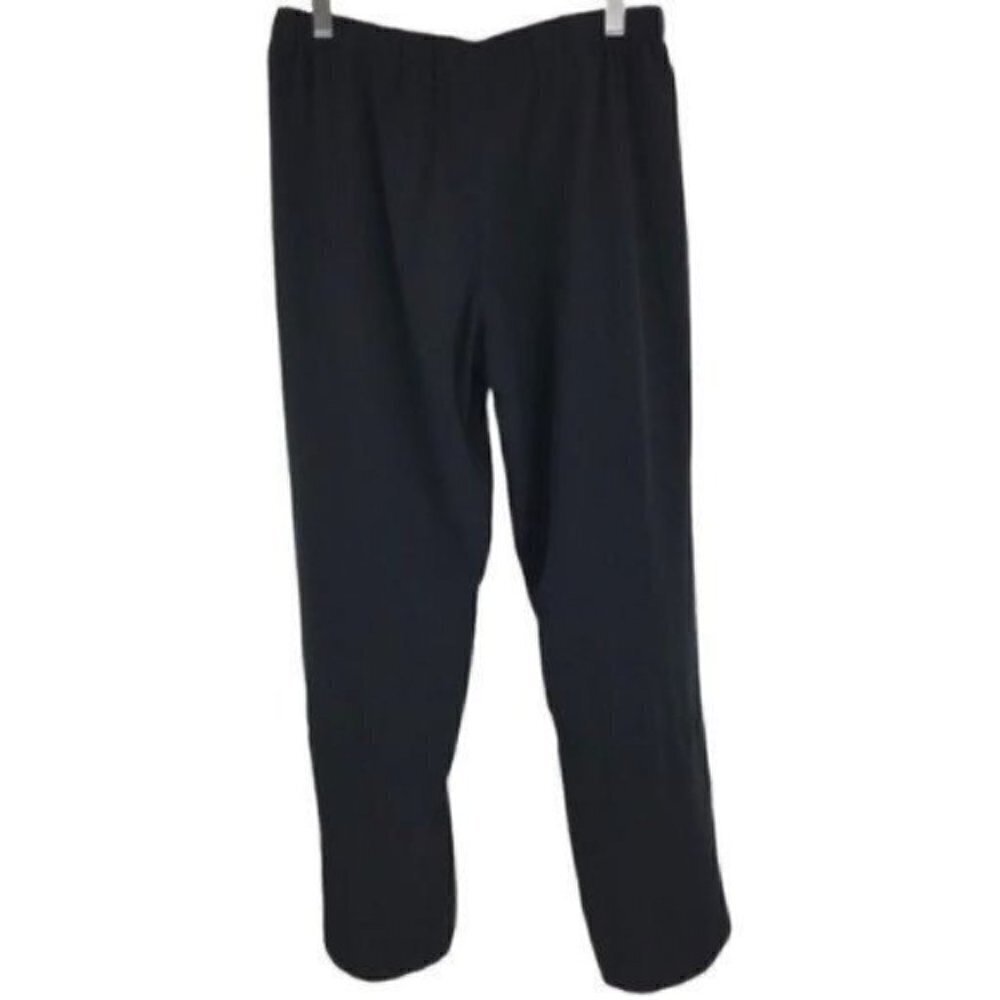 Lucy Flex Track pants black with White stripe up sides w/ Pockets Size small - Picture 2 of 8